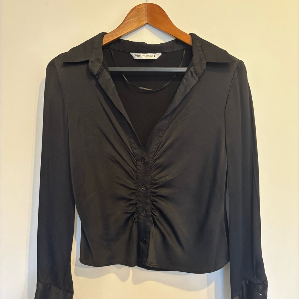 Zara Elegant Black Blouse